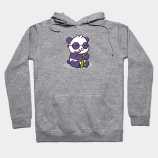 Cute Kawaii Panda Bear Eating Bamboo Hoodie